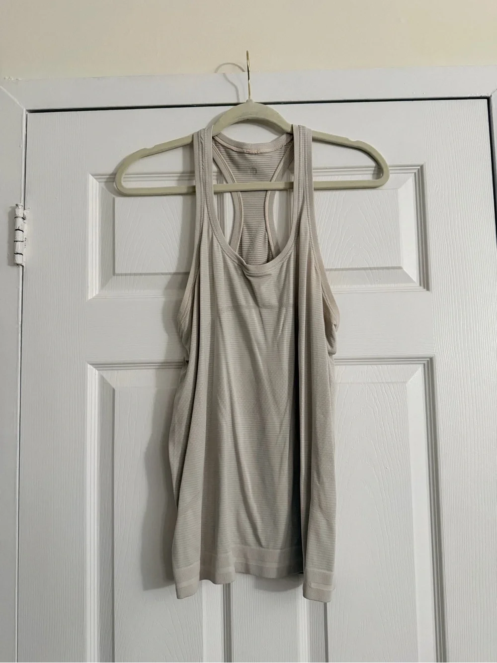 lululemon athletica Light Beige Racerback Tank Top